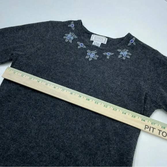 Jennifer Moore Size S Angora Wool Blen Shirt and cardigan sweater 2 pcs 2927 - Picture 9 of 9